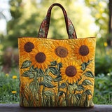 Klasična torba suncokret s quilted dizajnom