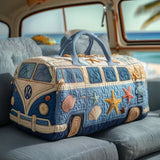 Putna Torba S Kvadratnim Uzorkom Hippie Plaža Kombi