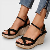 Sandalias Cuña Plataforma Mujer