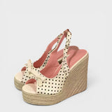 Sandalias Cuña Retro Mujer