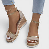 Sandalias Plataforma Monocromáticas Mujer