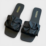 Sandalias Plisadas Mujer Slip-On