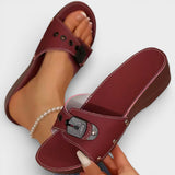 Sandalias Cuña Elegantes Mujer