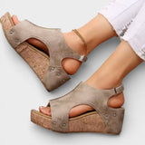 Sandalias Cuña Plataforma Mujer