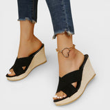 Sandalias Cuña Mujer Plataforma Tiras
