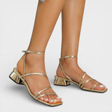 Sandalias Tacón Grueso Mujer Elegantes