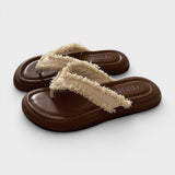 Sandalias Planas Flecos Mujer