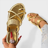 Sandalias Clip Planas Mujer