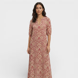 Maxi Boho Haljina s V-Izrezom