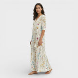 Maxi Boho Haljina s V-Izrezom