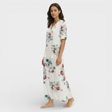 Maxi Boho Haljina s V-Izrezom