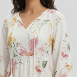 Maxi Boho Haljina s V-Izrezom
