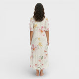 Vestido Maxi Boho Escote Pico