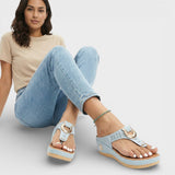 Sandalias Cuña Plataforma Mujer