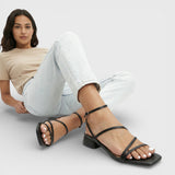 Sandalias Tacón Grueso Mujer Elegantes