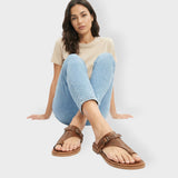 Sandalias Planas Mujer Dedo Tiras