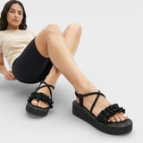 Sandalias Cuña Boho Plataforma Mujer