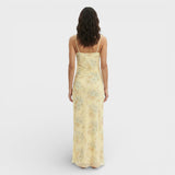 Vestido Maxi Floral Espalda Abierta