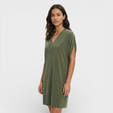 Vestido Elegante Mangas Abertas Mujer