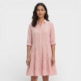 Vestido Midi Rayas Mujer Fluido