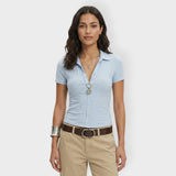 Camisa Rayas Mujer Manga Corta