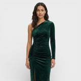 Elegantna Midi Haljina od Baršuna za Žene