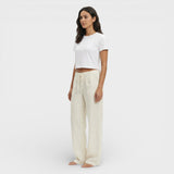 Pantalones Lino Mujer Cintura Elástica