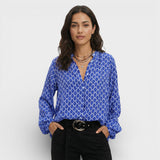 Ženska Fluida Blusa s V-Izrezom