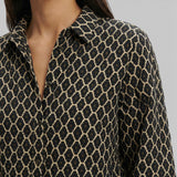 Ženska Fluida Blusa s V-Izrezom