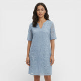 Vestido Midi Mujer Bordado Flores
