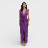 Vestido Midi Fiesta Escote Pico