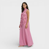 Vestido Largo Mujer Flores 3D