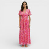 Vestido Largo Floral Mujer Elegante