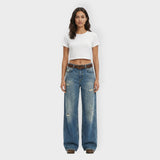 Vaqueros Wide Leg Mujer Rotos