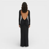 Vestido Maxi Espalda Abierta Elegante