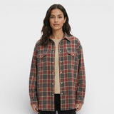 Camisa Vintage Cuadros Oversize Mujer