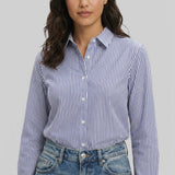 Blusa Rayas Manga Acampanada Mujer
