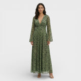 Maxi Boho Haljina S V-Izrezom