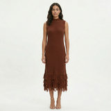 Vestido Midi Fiesta Sin Mangas