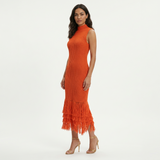 Vestido Midi Fiesta Sin Mangas