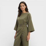 Vestido Elegante Mangas Farol