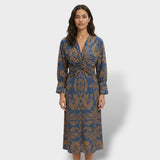 Vestido Midi Floral Elegante Mujer
