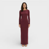 Vestido Maxi Espalda Abierta Elegante
