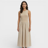 Vestido Largo Negro Ajustado Mujer