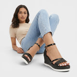Sandalias Plataforma Monocromáticas Mujer