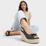 Sandalias Cuña Retro Mujer